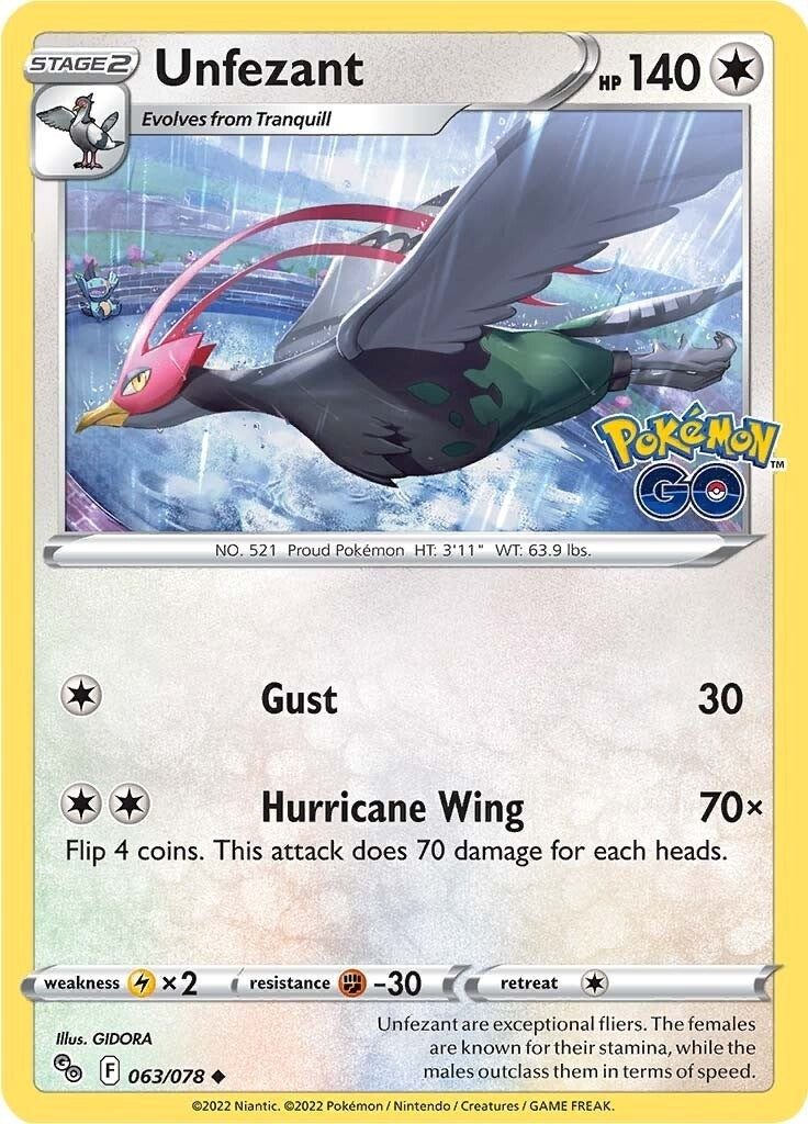 Unfezant (063/078) (Pokemon GO)