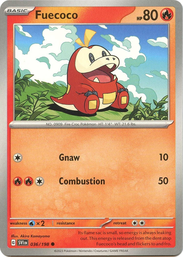 Fuecoco (036/198) (SV01: Scarlet & Violet Base Set)