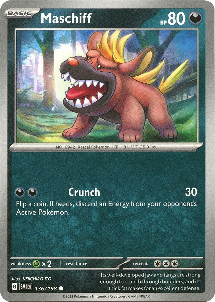 Maschiff (136/198) (SV01: Scarlet & Violet Base Set)
