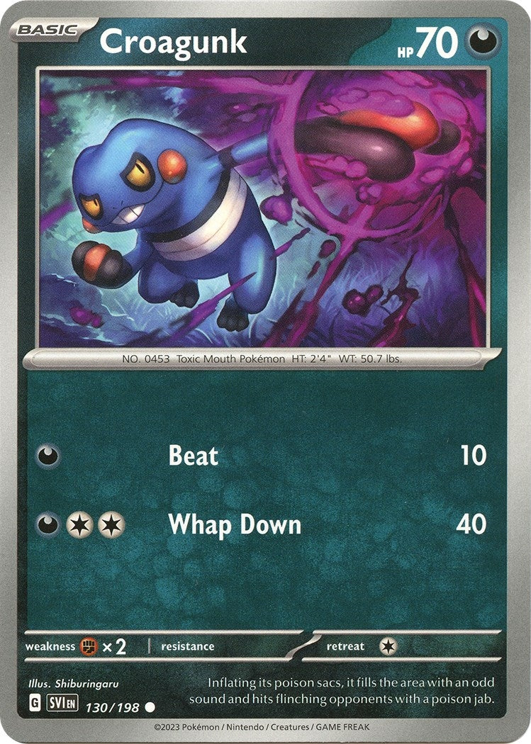 Croagunk (130/198) (SV01: Scarlet & Violet Base Set)