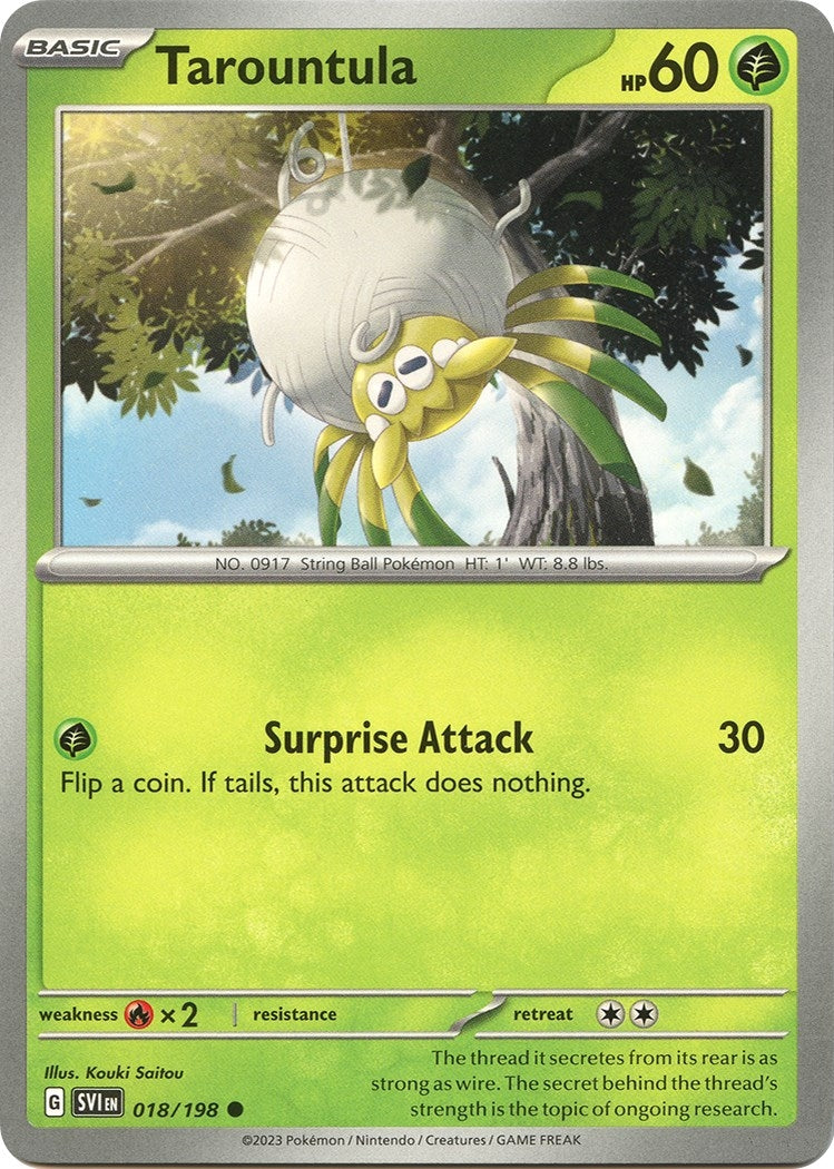 Tarountula (018/198) (SV01: Scarlet & Violet Base Set)