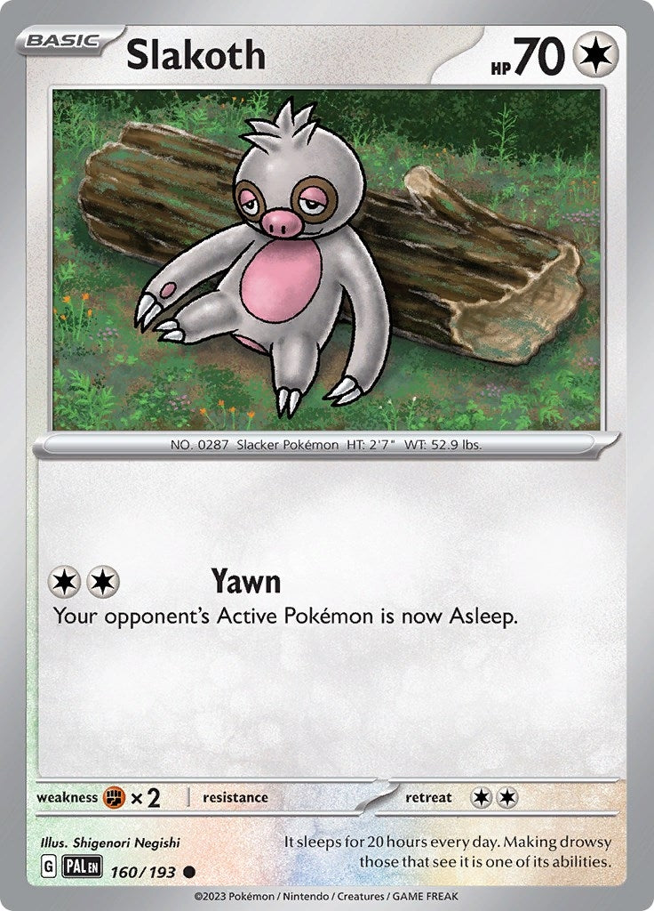 Slakoth (160/193) (SV02: Paldea Evolved)