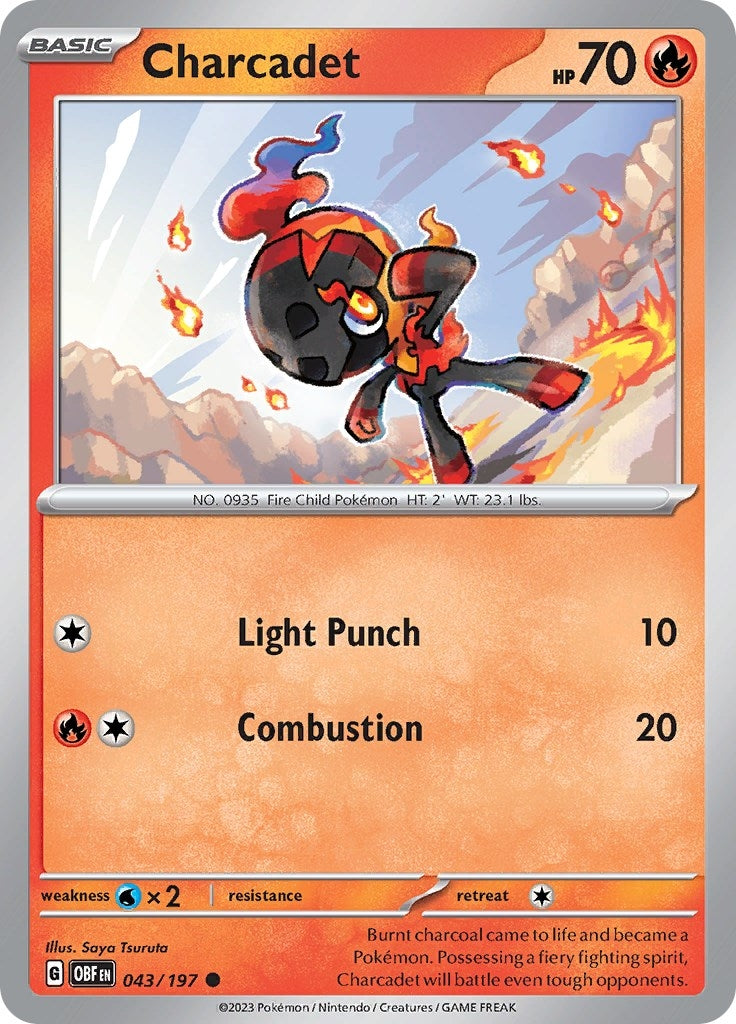 Charcadet (043/197) (SV03: Obsidian Flames)