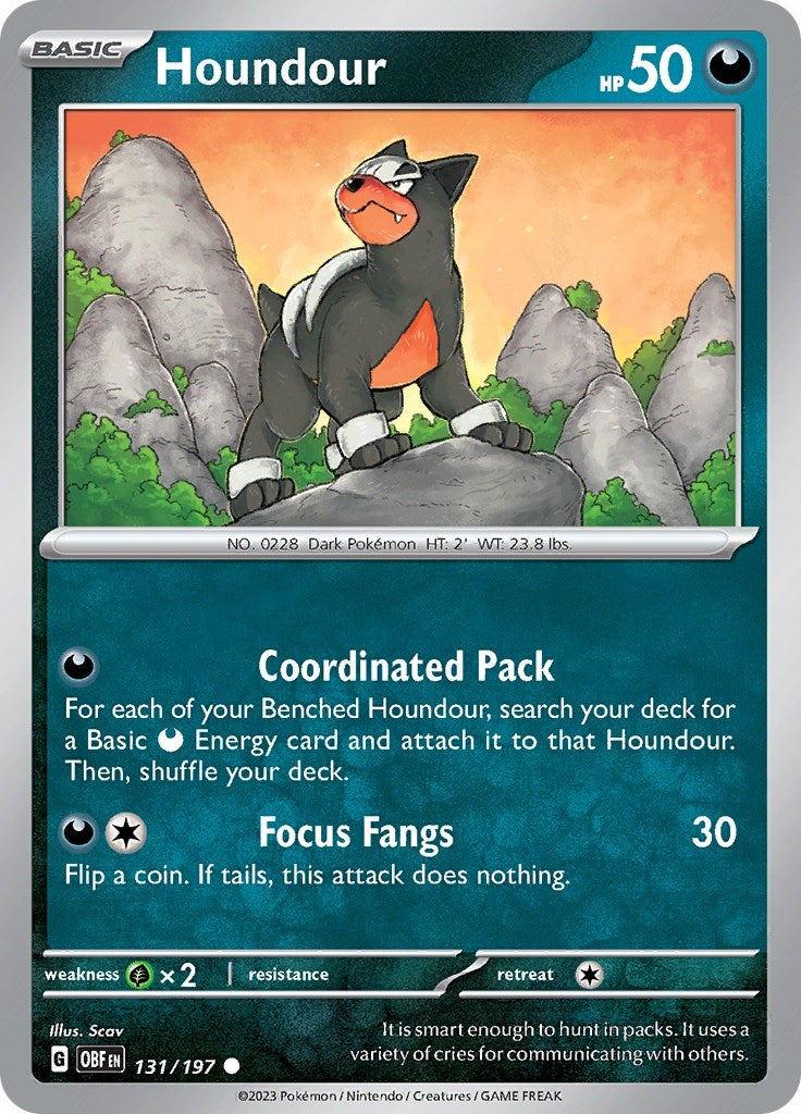 Houndour (131/197) (SV03: Obsidian Flames)