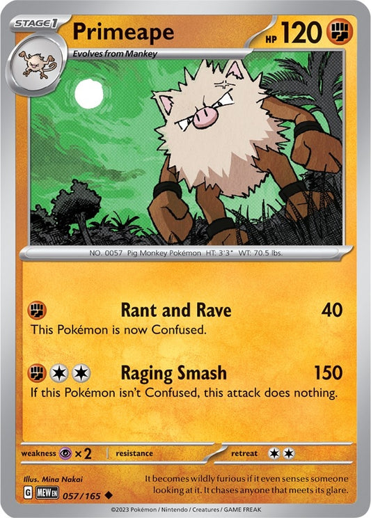 Primeape (057/165) (SV: Scarlet & Violet 151)