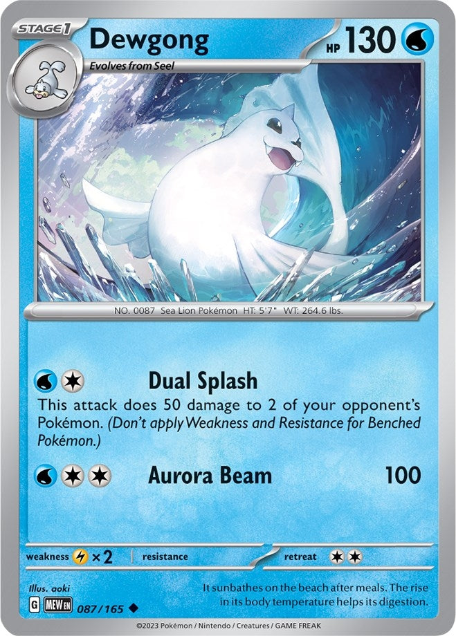 Dewgong (087/165) (SV: Scarlet & Violet 151)