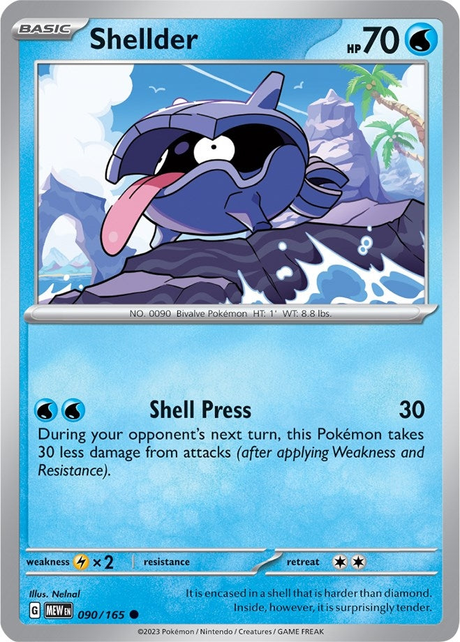 Shellder (090/165) (SV: Scarlet & Violet 151)
