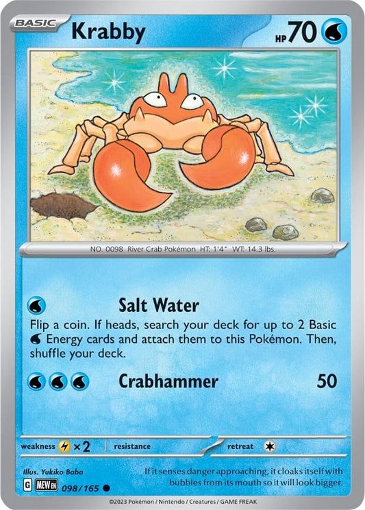 Krabby (098/165) (SV: Scarlet & Violet 151)