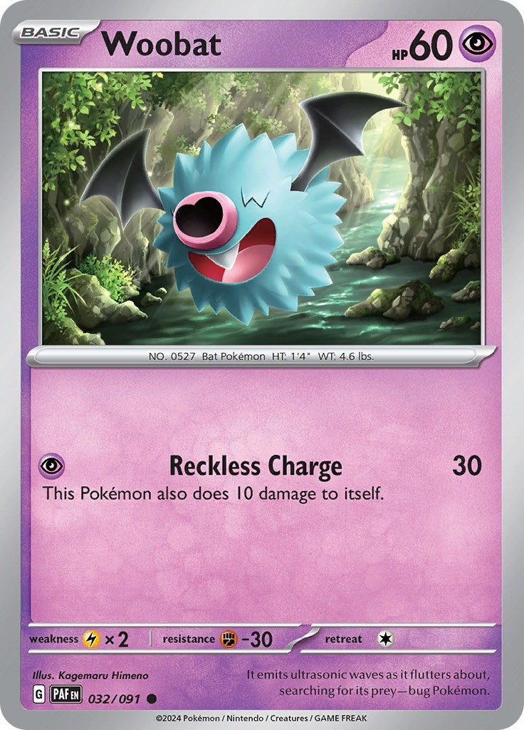 Woobat (032/091) (SV: Paldean Fates)