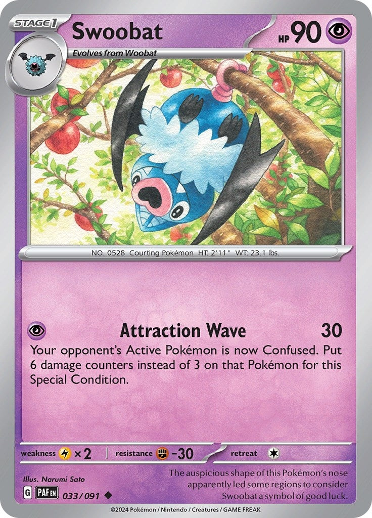 Swoobat (033/091) (SV: Paldean Fates)