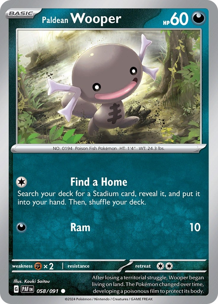 Paldean Wooper (058/091) (SV: Paldean Fates)