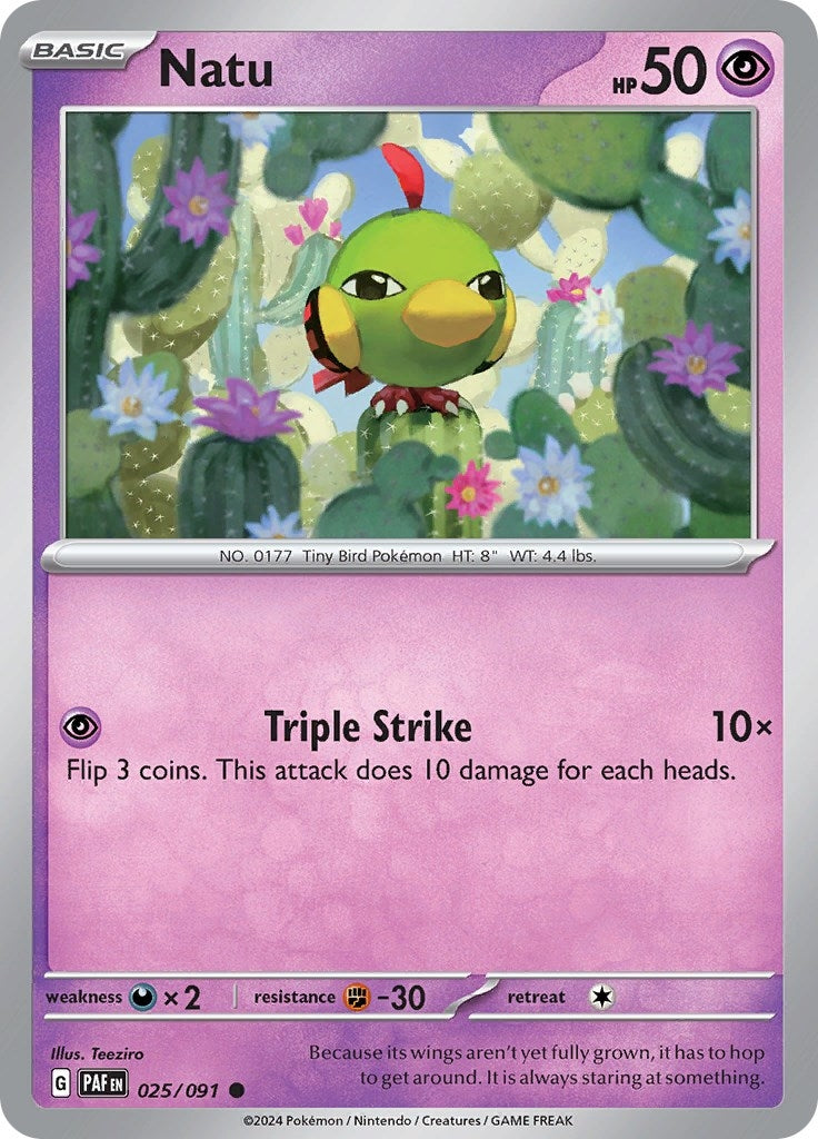 Natu (025/091) (SV: Paldean Fates)