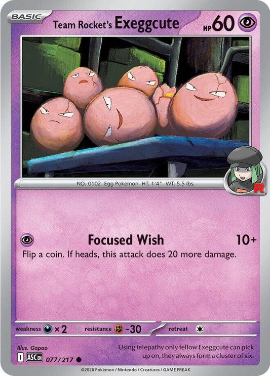 Team Rocket's Exeggcute (077/217) (ME: Ascended Heroes)