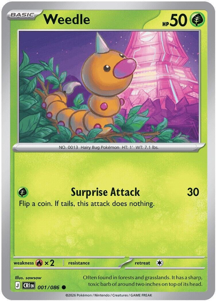 Weedle (001/086) (ME04: Chaos Rising)